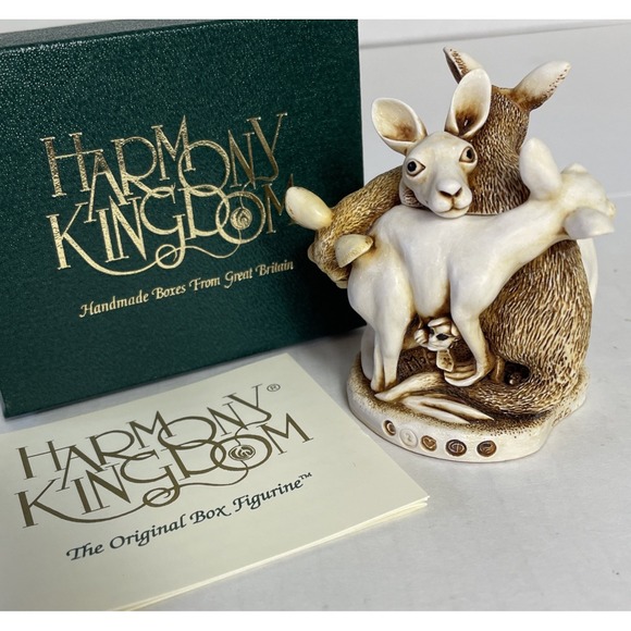 Harmony Kingdom ~ Baby Boomer ~ Kangaroos~1997 Box Figurine ~ NIB - Picture 1 of 13